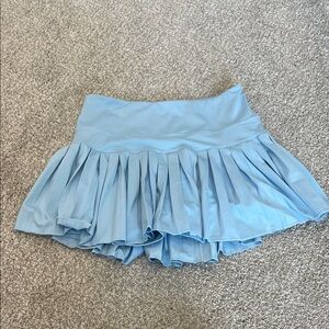 Stylish Blue Pleated Skirt